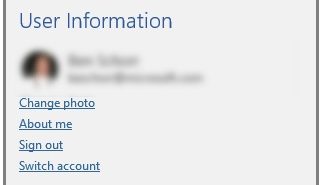 “Connected Experiences” O365 User